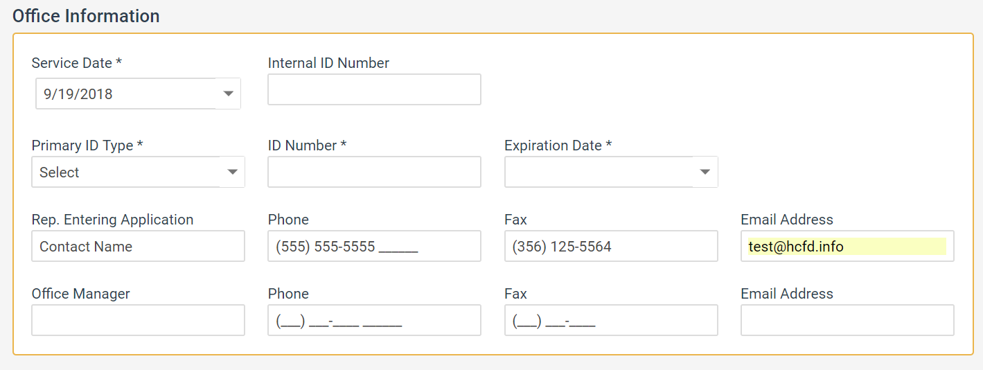 Step By Step Application WALK-THROUGH - HFD
